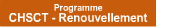 Programme CHSCT Renouvellement